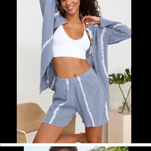 Free People tie dye short pajama lounge set - Picture 7 of 12